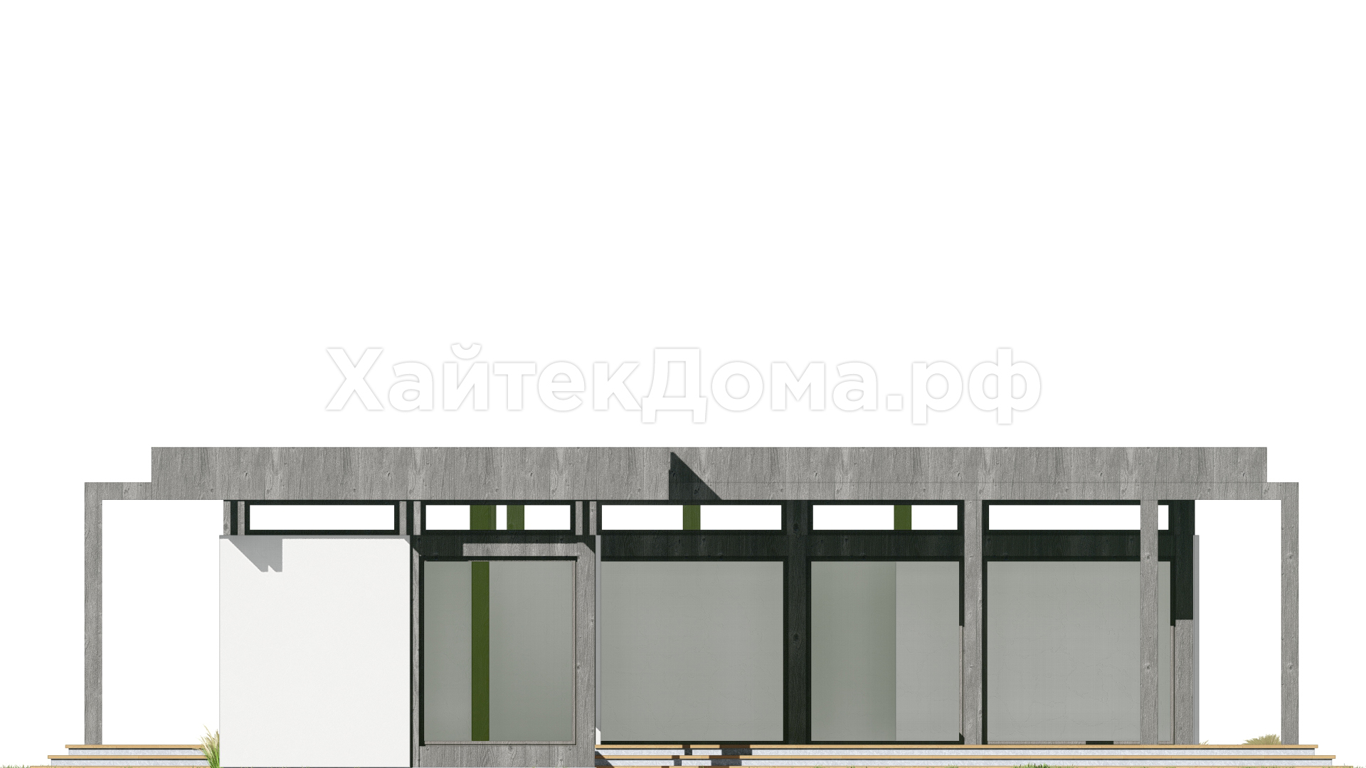 Дом хай-тек 185 м² для семьи с террасой