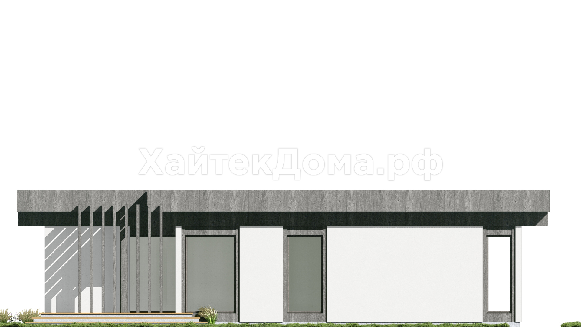 Дом хай-тек 185 м² для семьи с террасой