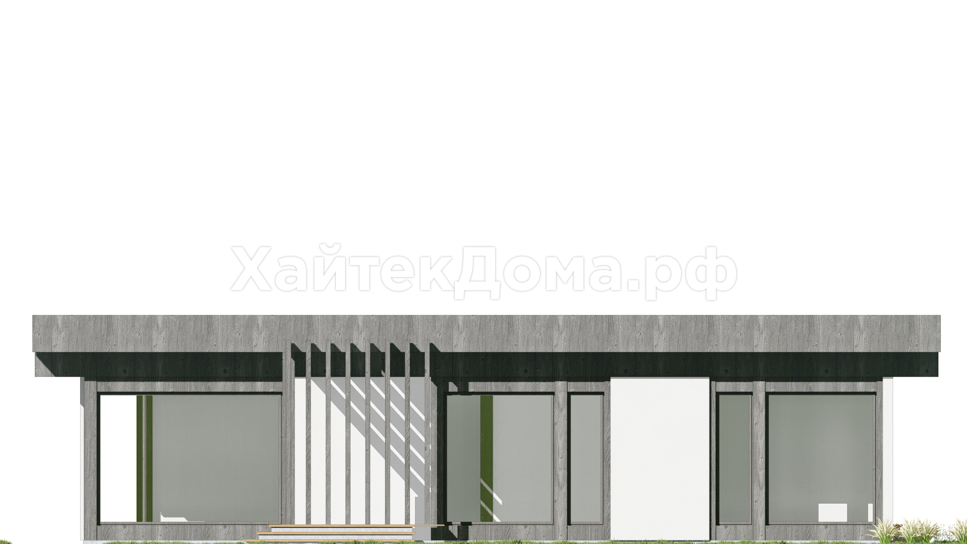 Дом хай-тек 185 м² для семьи с террасой