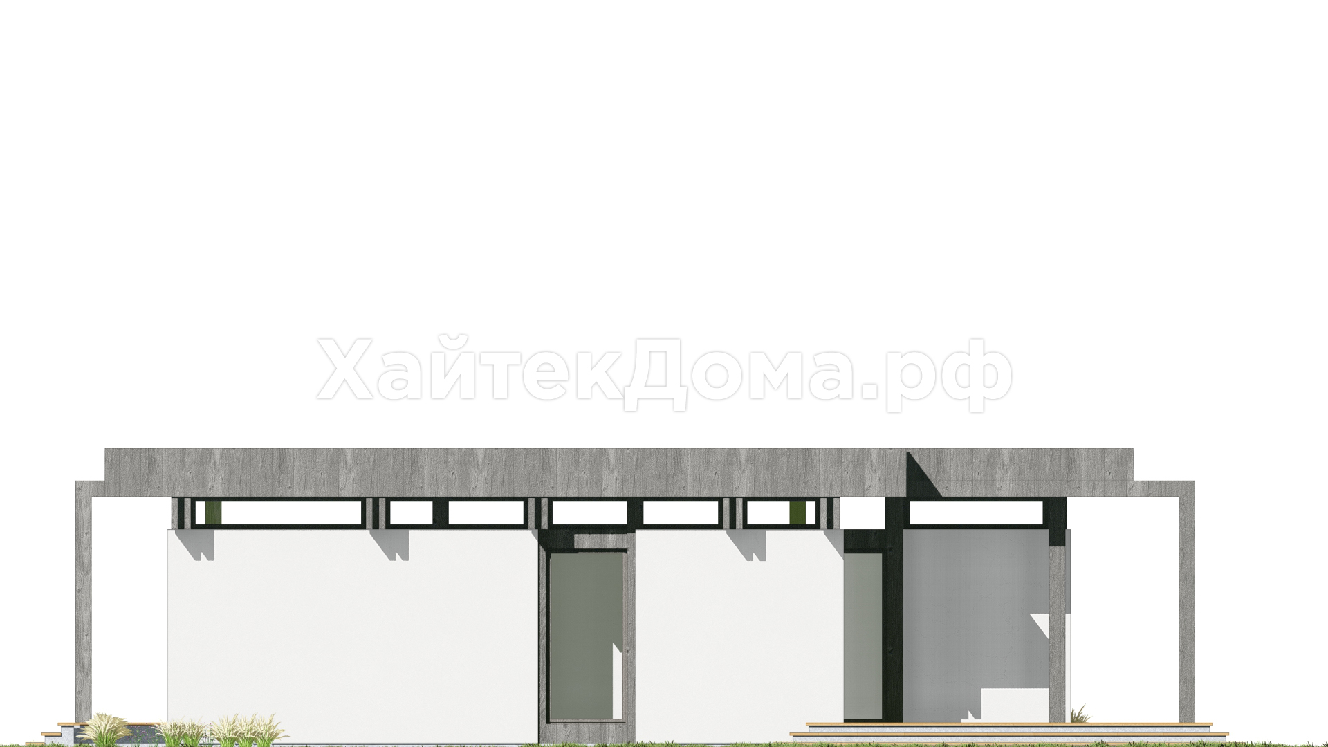 Дом хай-тек 185 м² для семьи с террасой
